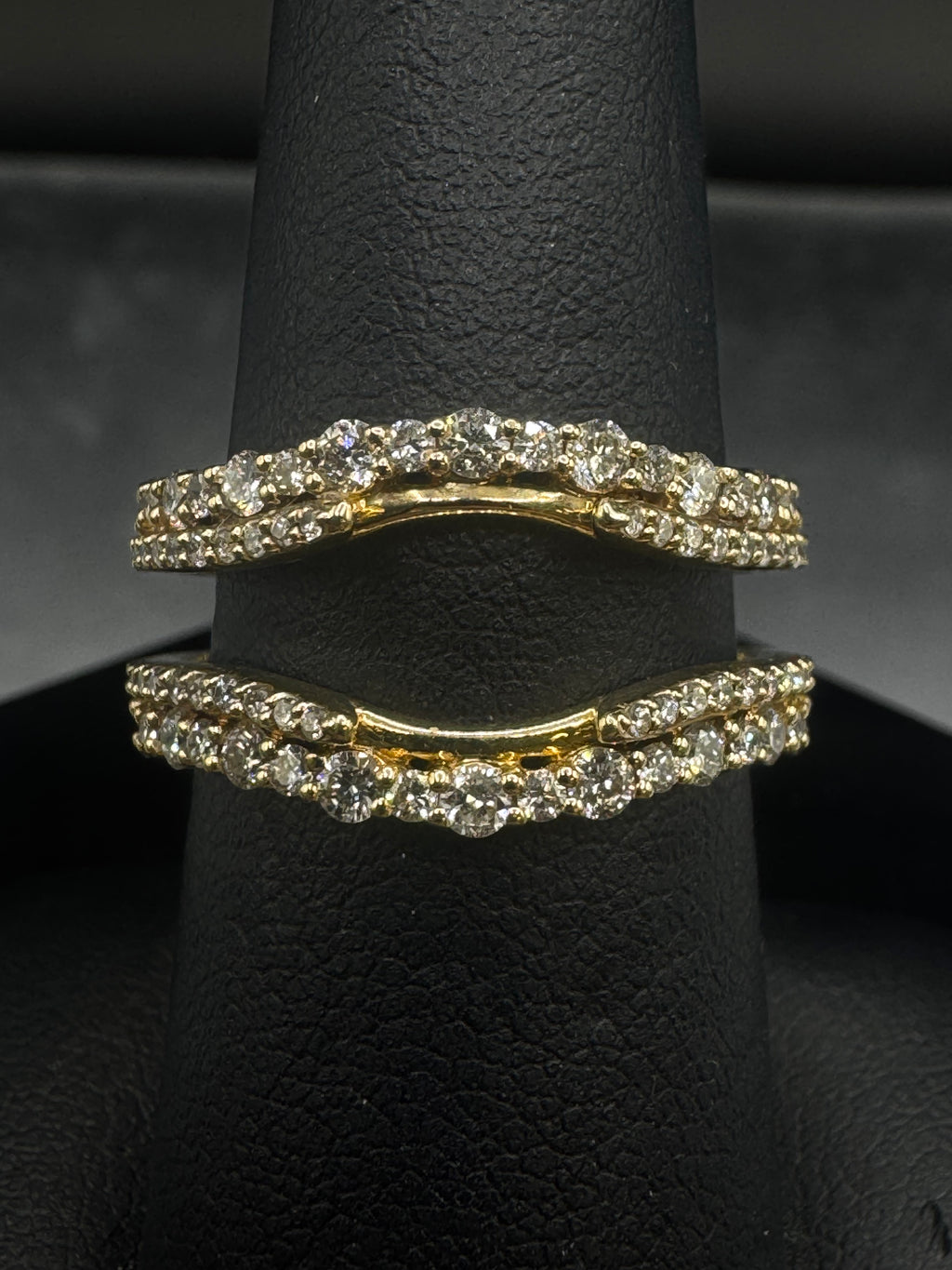 14kt Yellow Gold 0.84ct Natural Diamond Ring Wrap (Wrap Only)