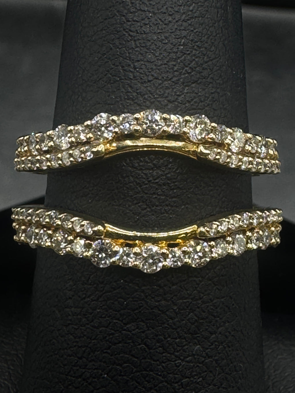14kt Yellow Gold 0.84ct Natural Diamond Ring Wrap (Wrap Only)