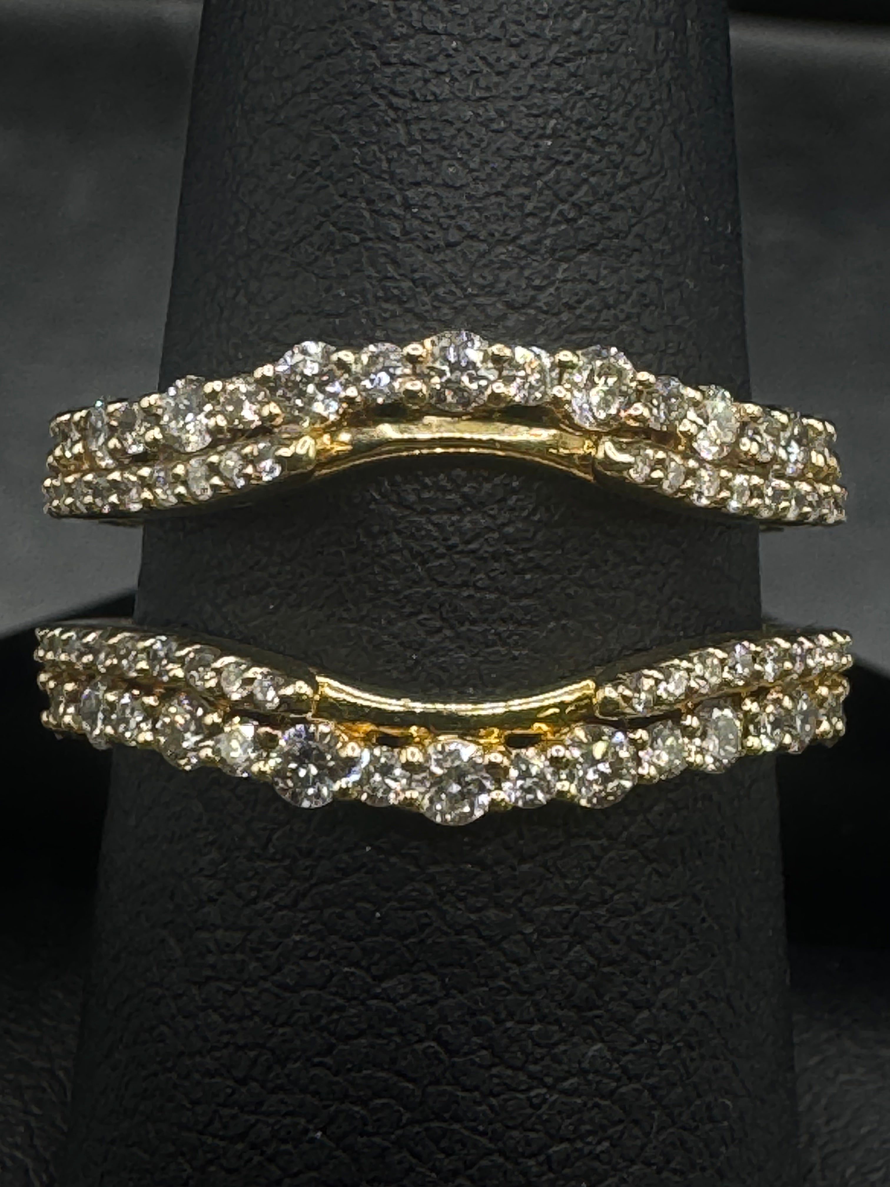 14kt Yellow Gold 0.84ct Natural Diamond Ring Wrap (Wrap Only)