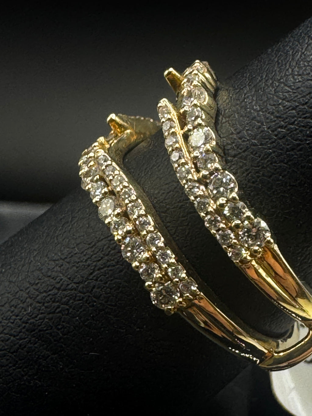 14kt Yellow Gold 0.84ct Natural Diamond Ring Wrap (Wrap Only)