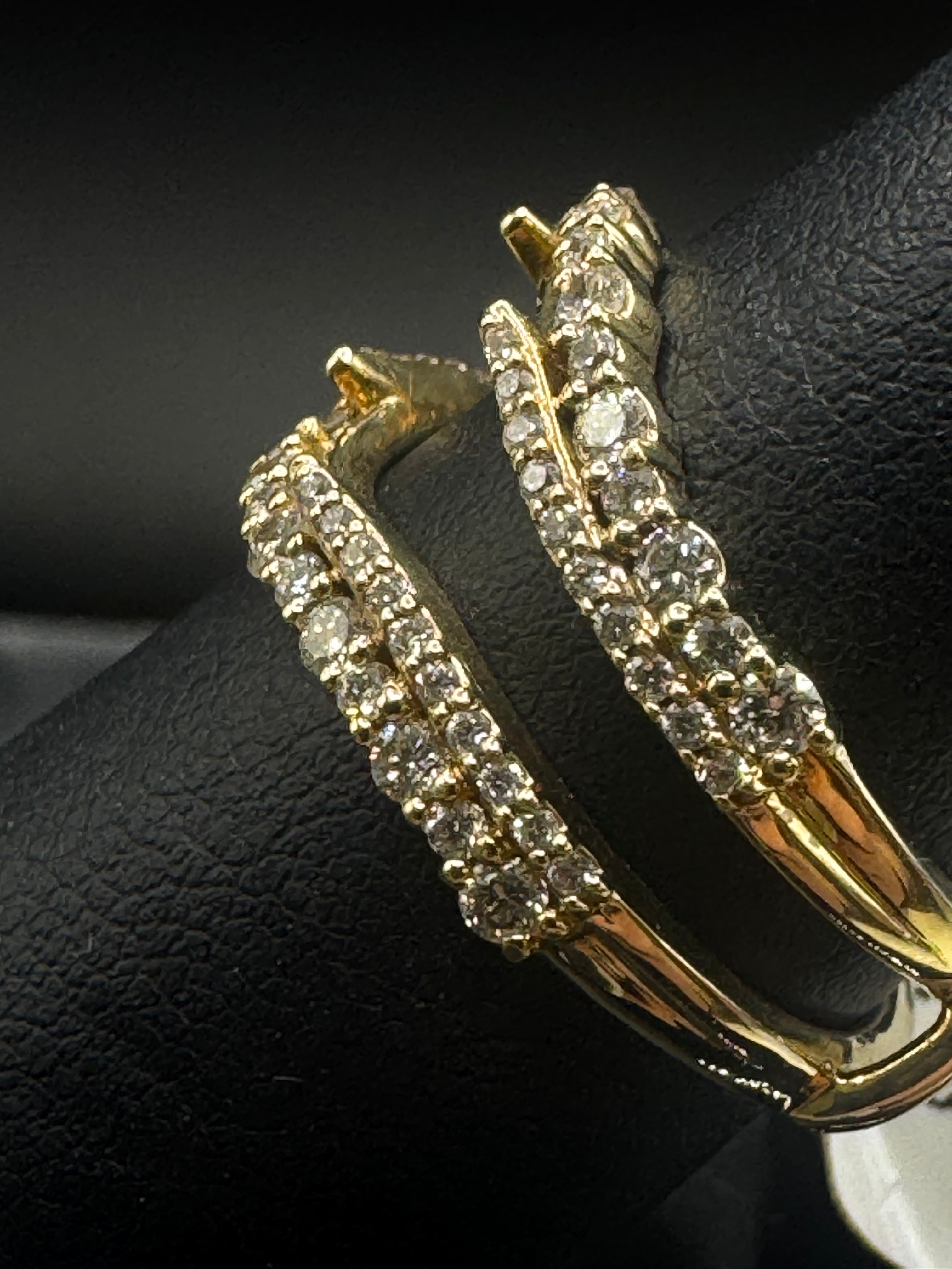 14kt Yellow Gold 0.84ct Natural Diamond Ring Wrap (Wrap Only)