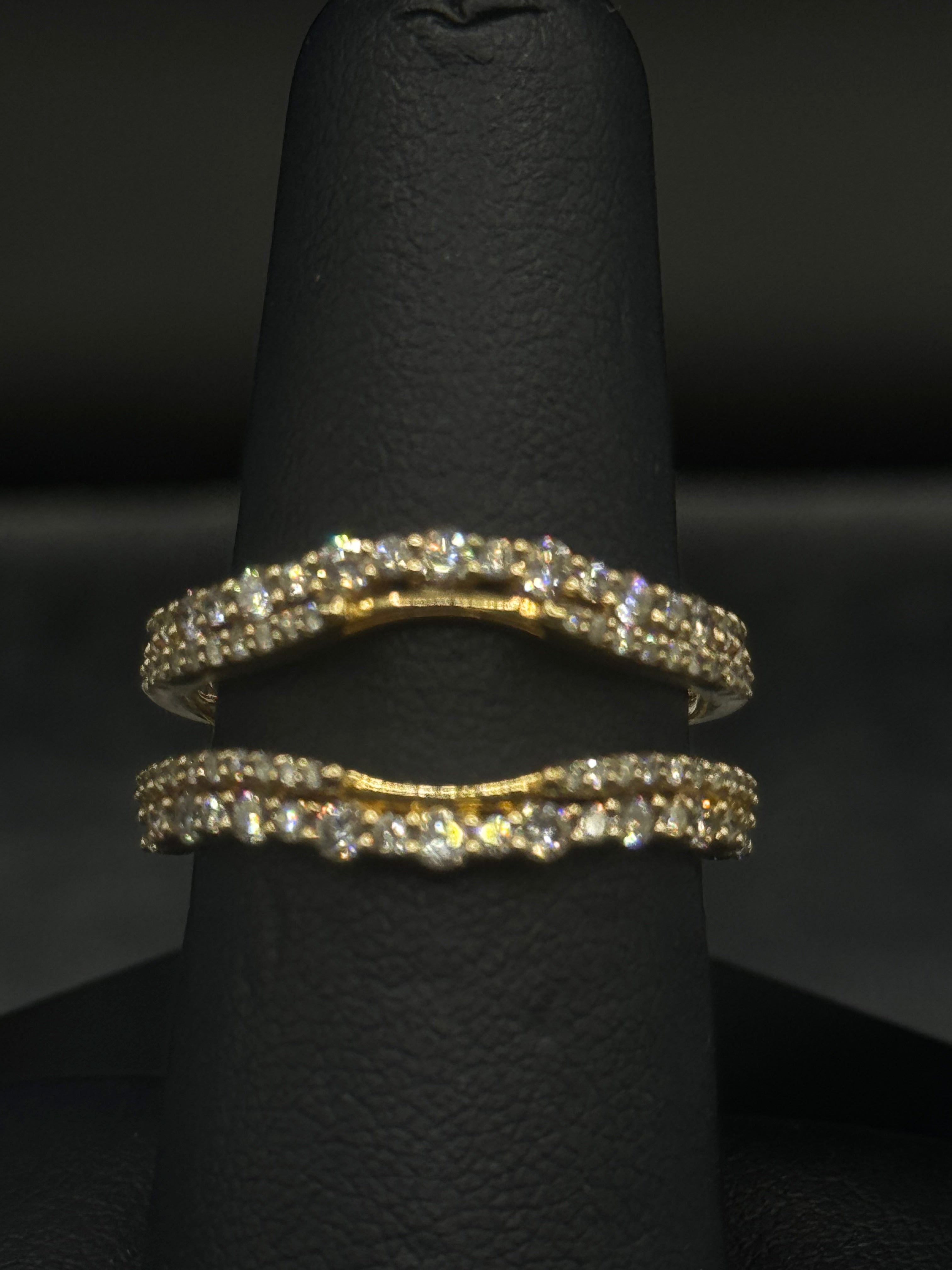 14kt Yellow Gold 0.84ct Natural Diamond Ring Wrap (Wrap Only)