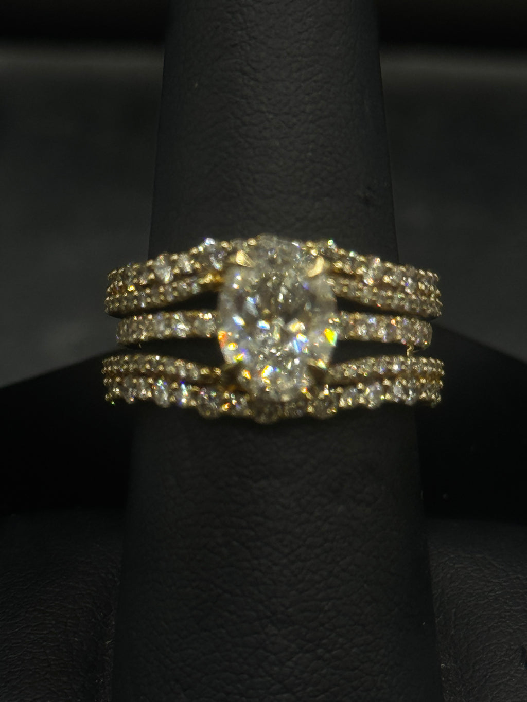 14kt Yellow Gold 0.84ct Natural Diamond Ring Wrap (Wrap Only)