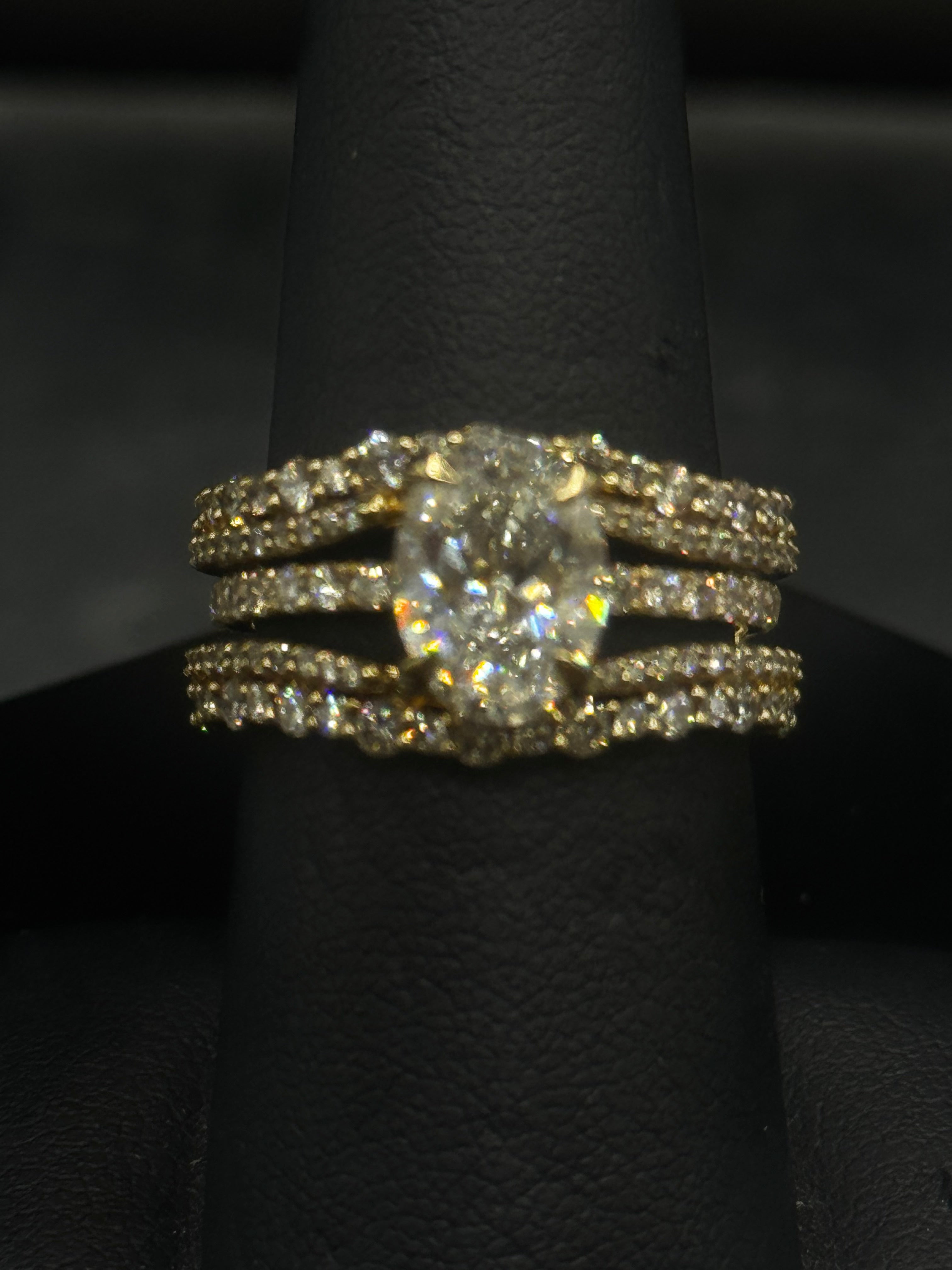 14kt Yellow Gold 0.84ct Natural Diamond Ring Wrap (Wrap Only)