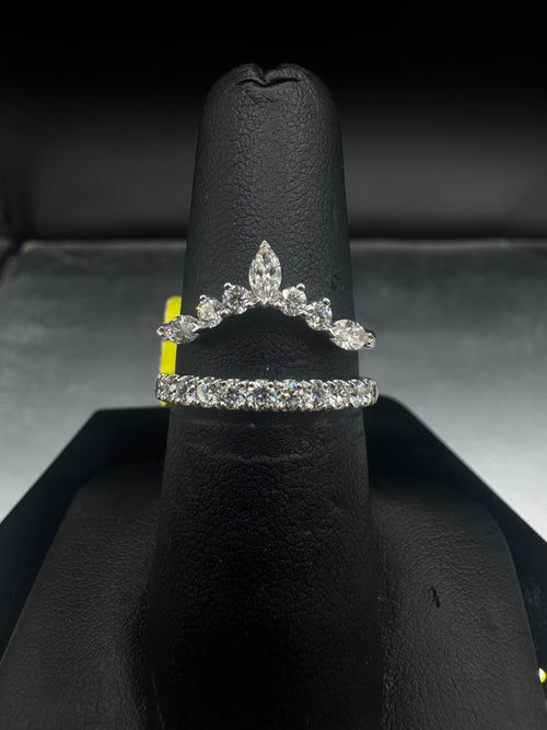 14kt White Gold 0.93ct Lab Diamond Ring Wrap (Wrap Only)