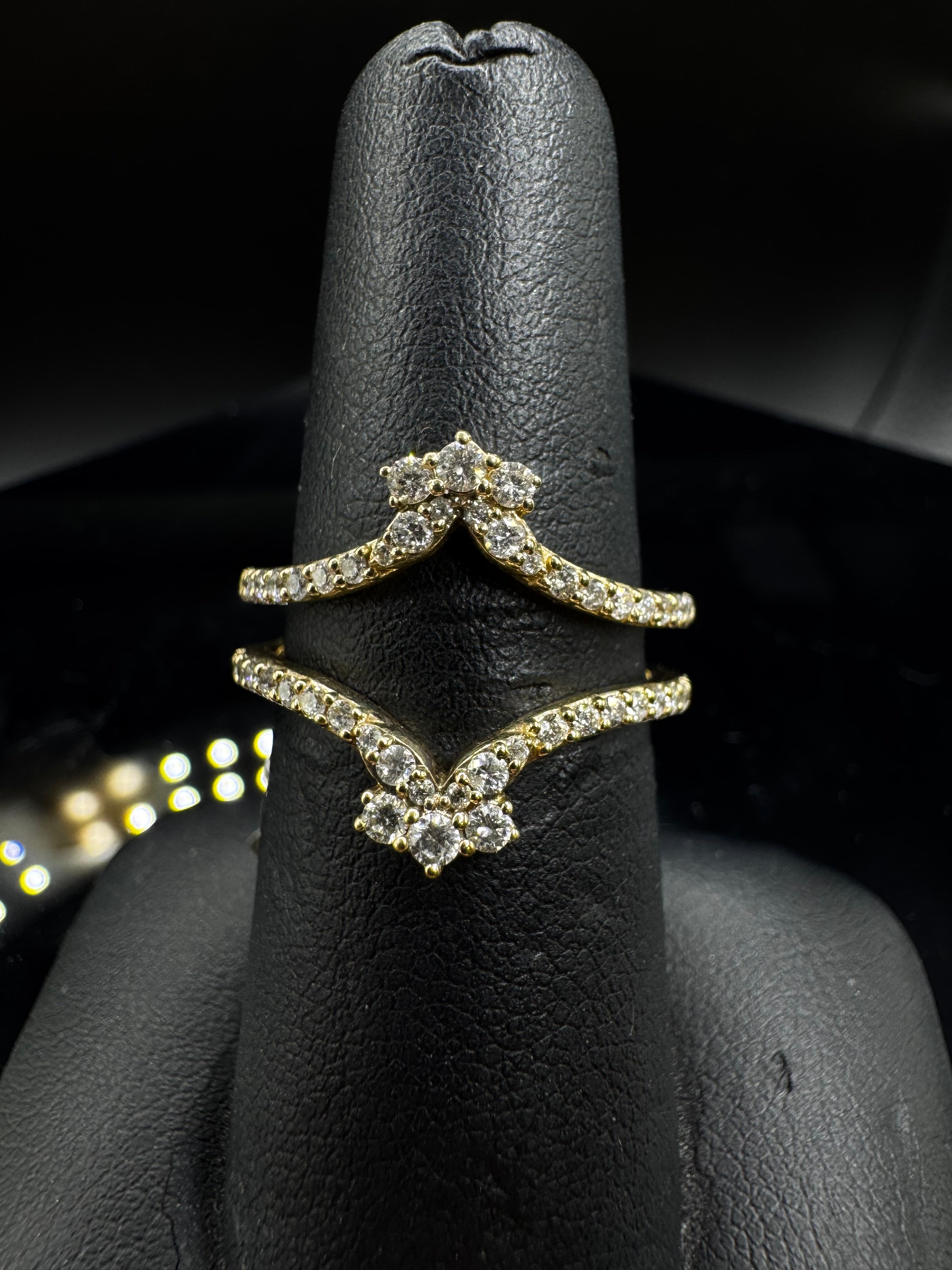 14kt Yellow Gold 0.46 ct Natural Diamond Ring Wrap