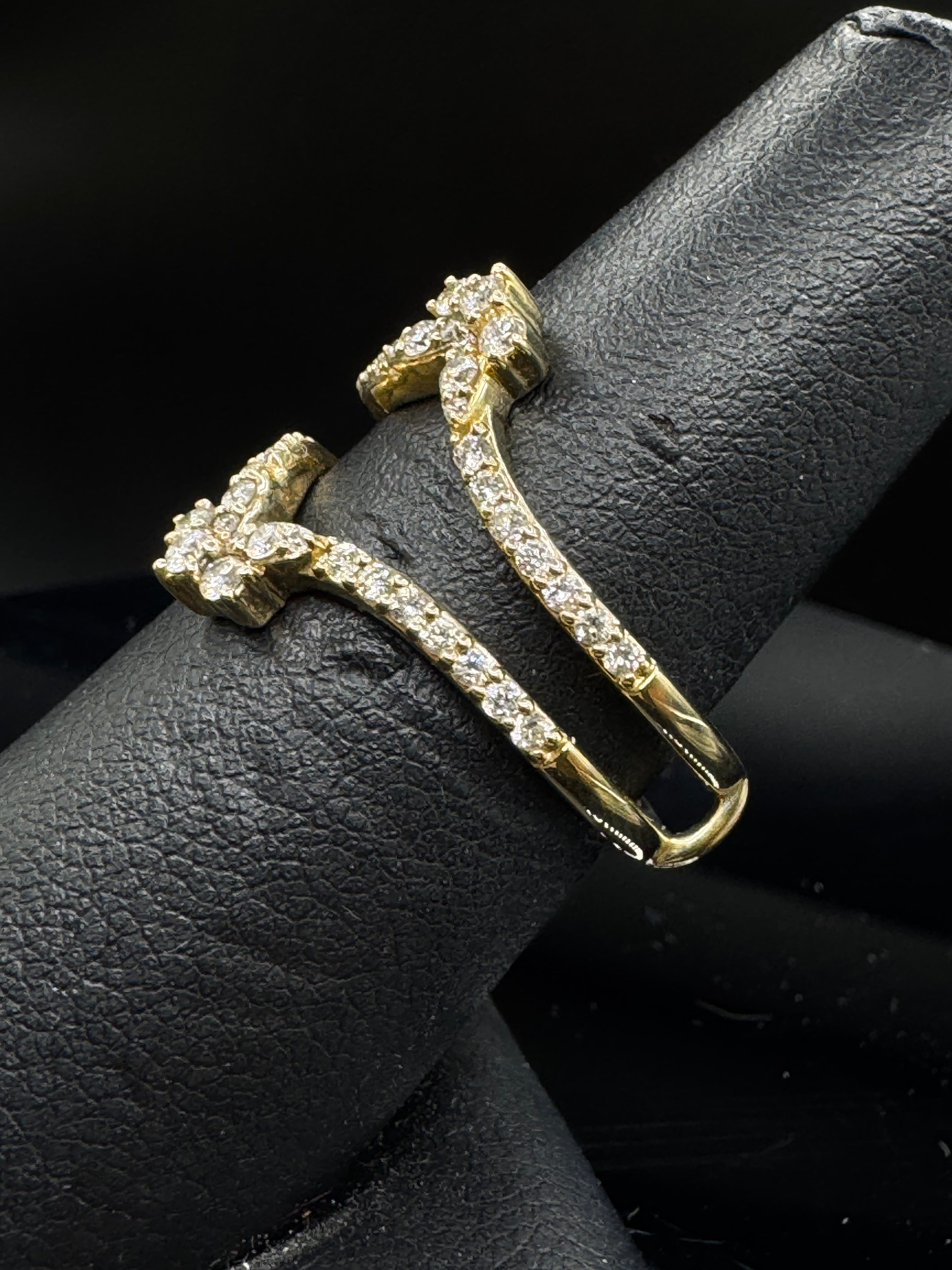 14kt Yellow Gold 0.46 ct Natural Diamond Ring Wrap