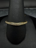 14kt Yellow Gold Diamond Halo Bridal Set - .40 ct Round Center, .63 cttw