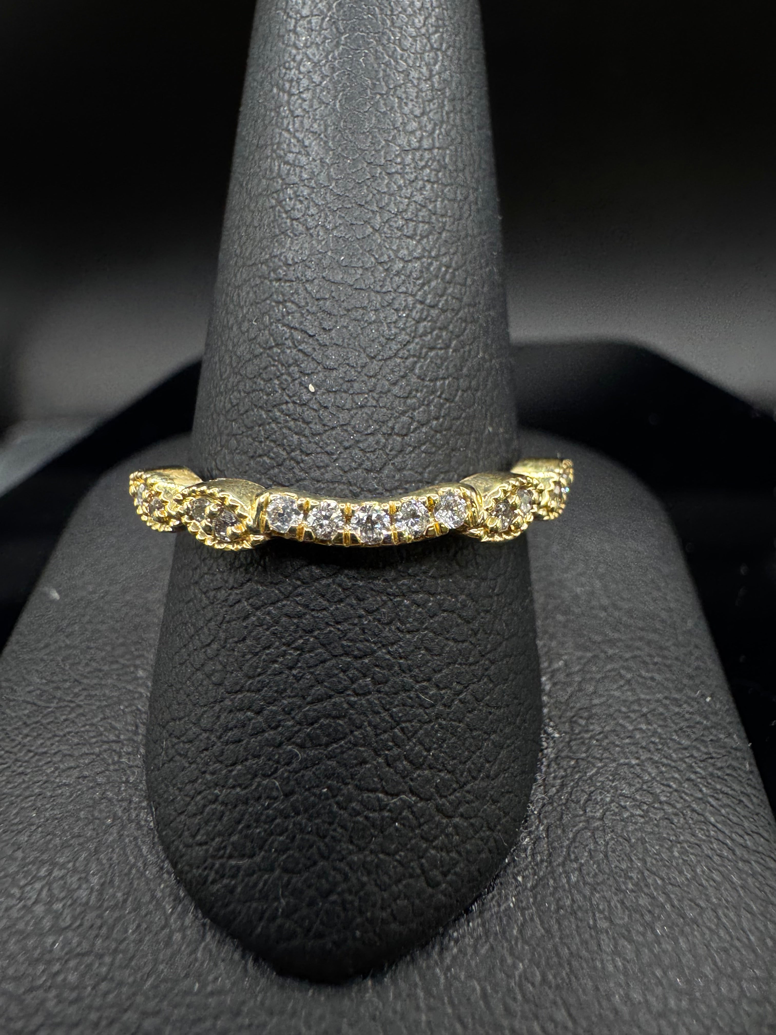 14kt Yellow Gold Diamond Halo Bridal Set - .40 ct Round Center, .76 cttw