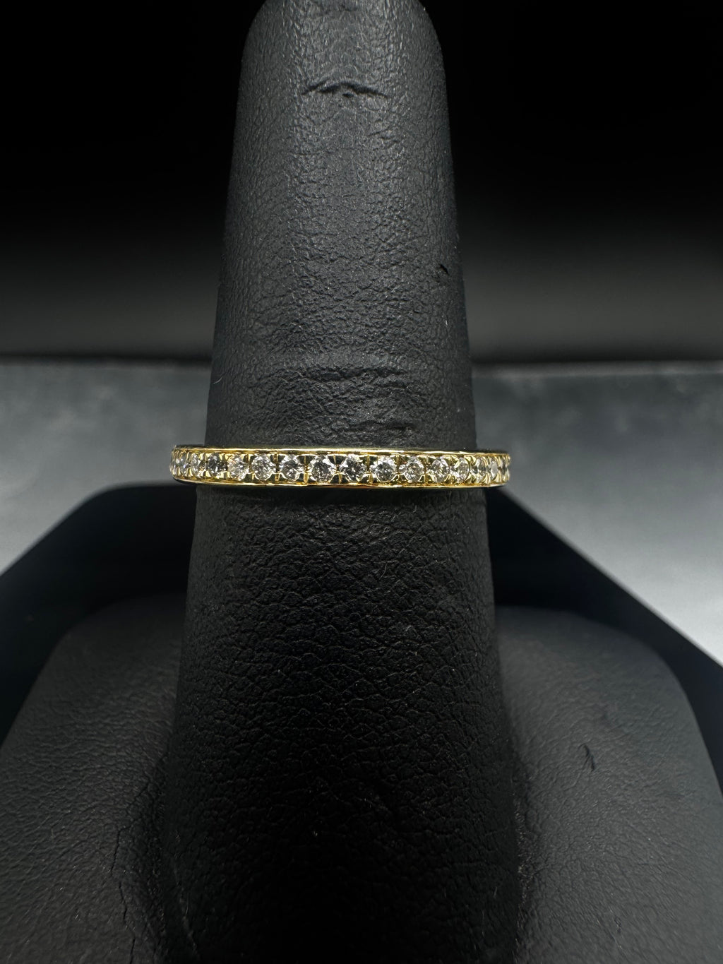 14kt Yellow Gold Diamond Halo Engagement Ring & Wedding Band Set - .15 ct Center, .58 cttw