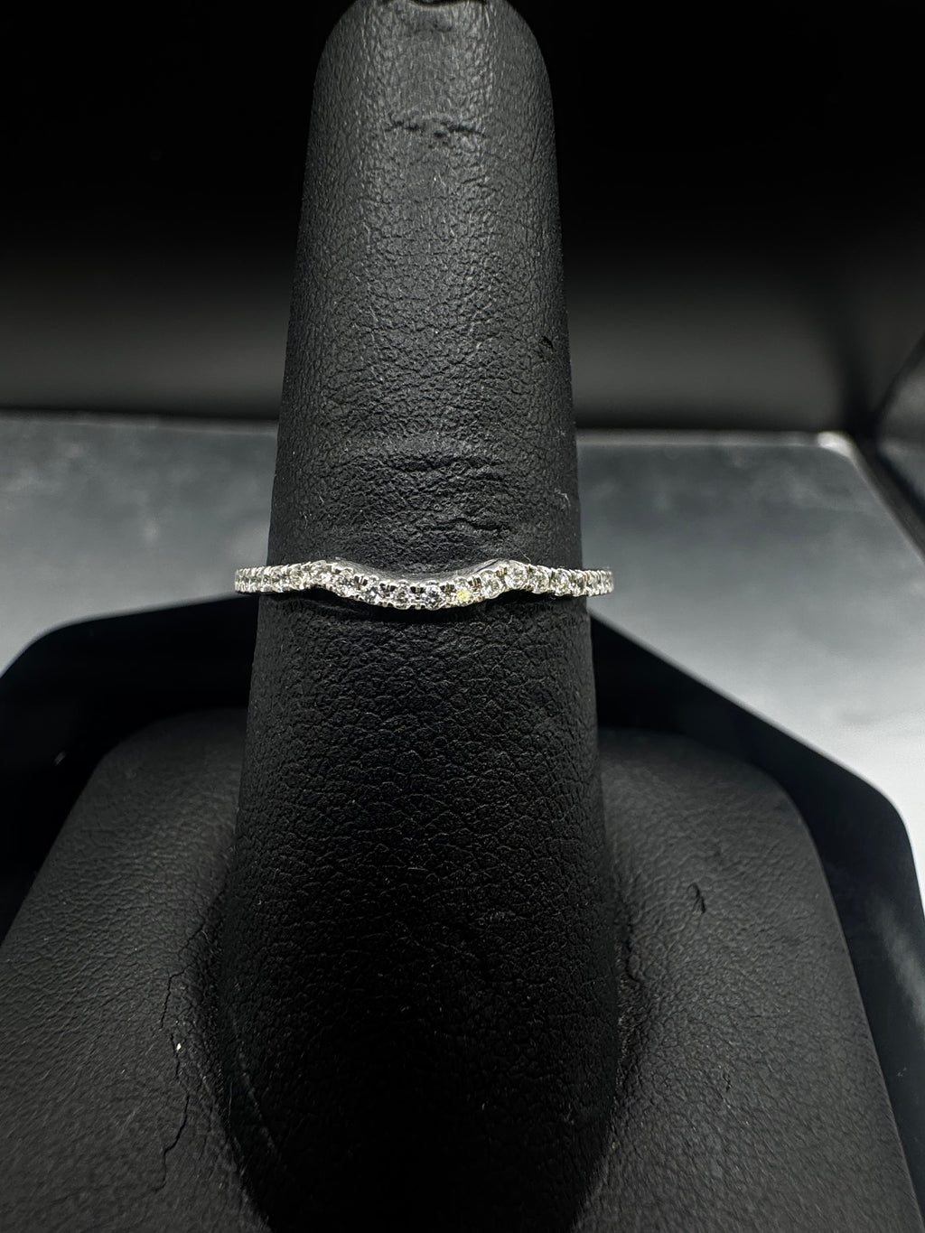 10kt White Gold Diamond Halo Engagement Ring & Wedding Band Set - .65 cttw, Twisted Band