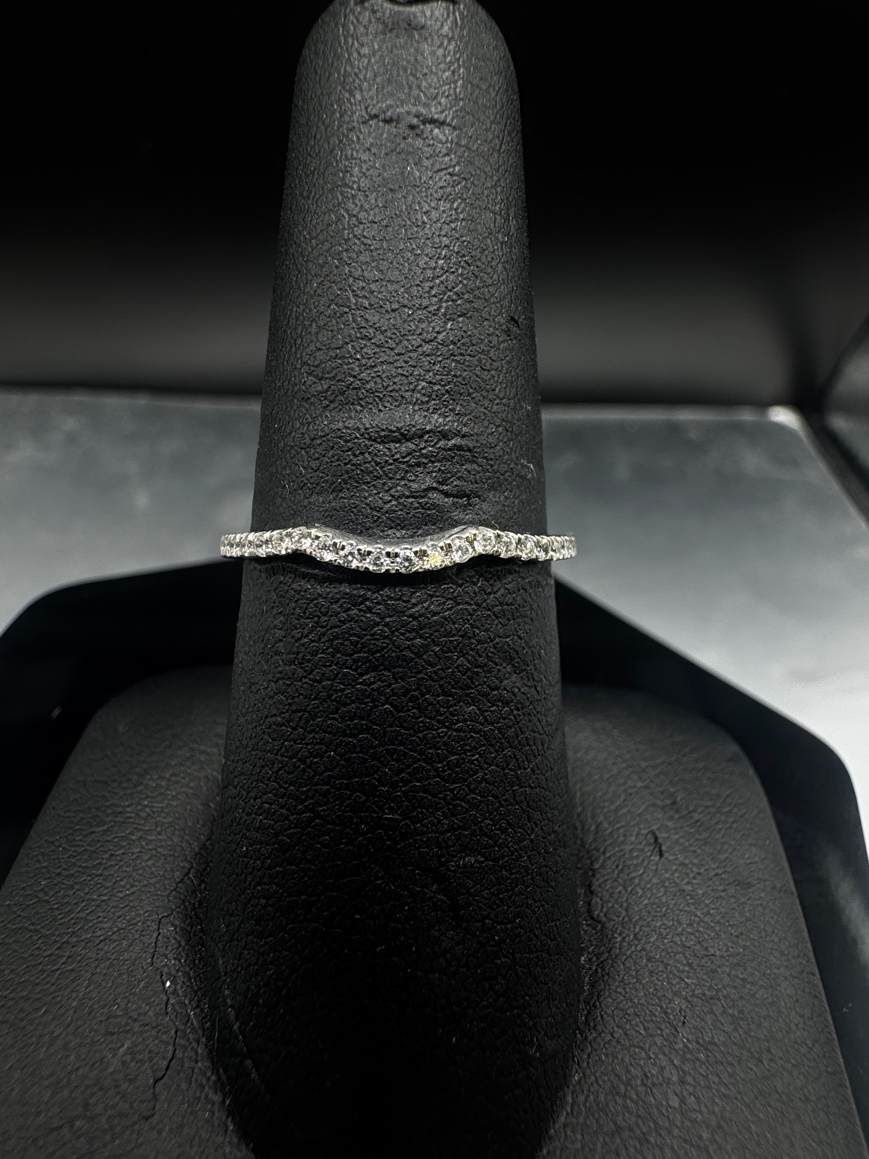 10kt White Gold Diamond Halo Engagement Ring & Wedding Band Set - .65 cttw, Twisted Band