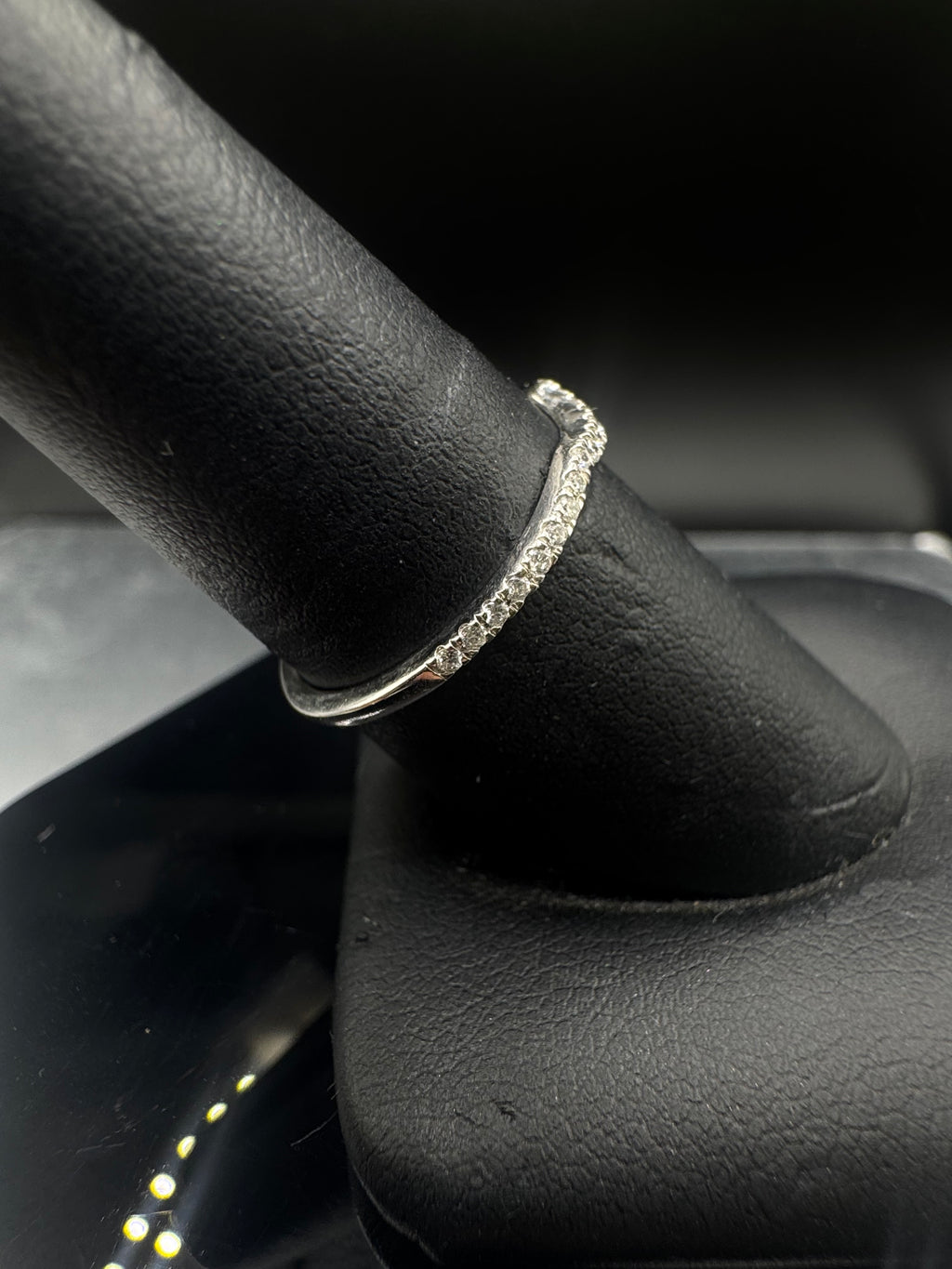 10kt White Gold Diamond Halo Engagement Ring & Wedding Band Set - .65 cttw, Twisted Band