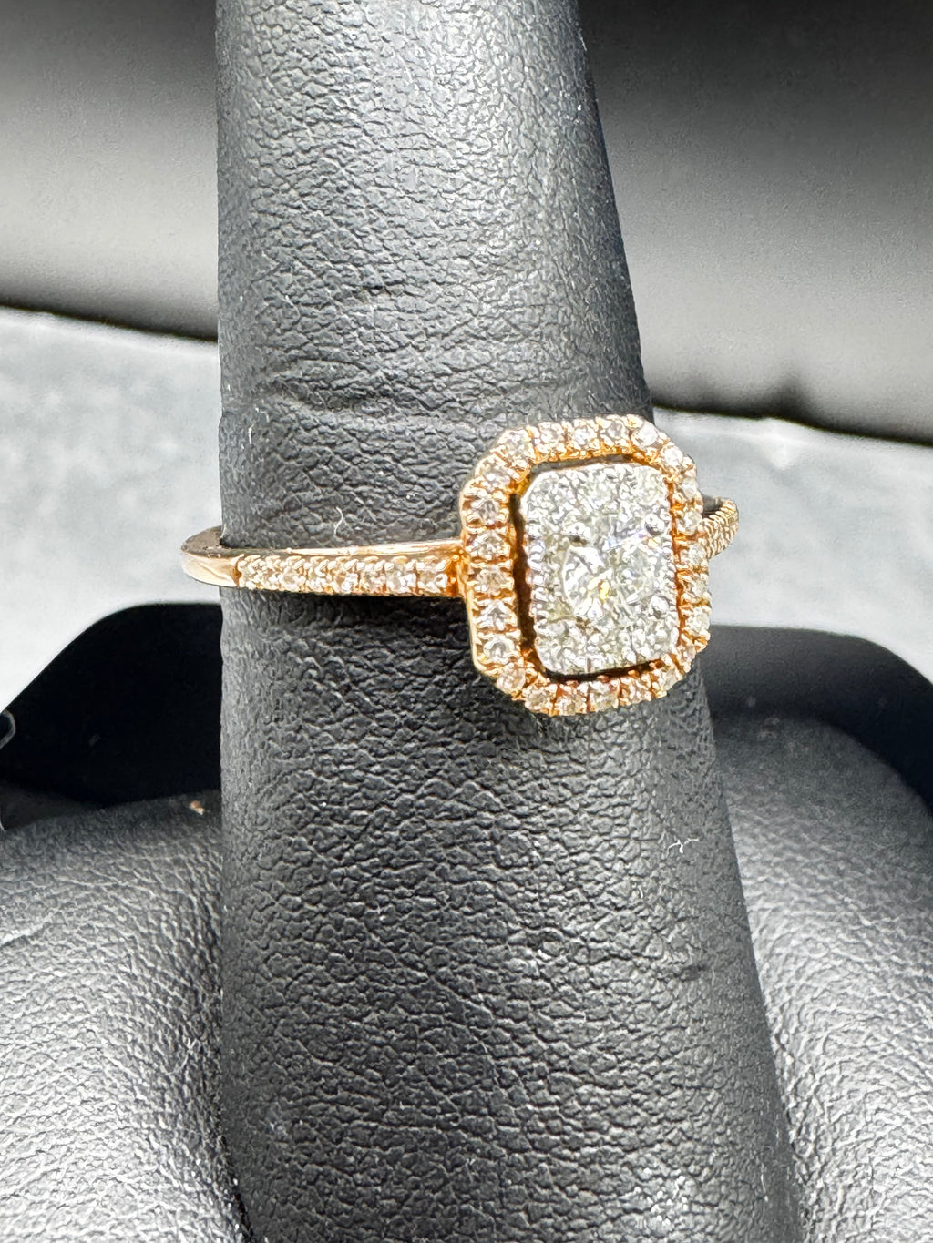 10kt Rose Gold .50ct Diamond Engagement Ring and Wedding Band Set