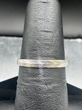 14kt White Gold Diamond Bridal Set – Etched Band Engagement Ring & Wedding Band