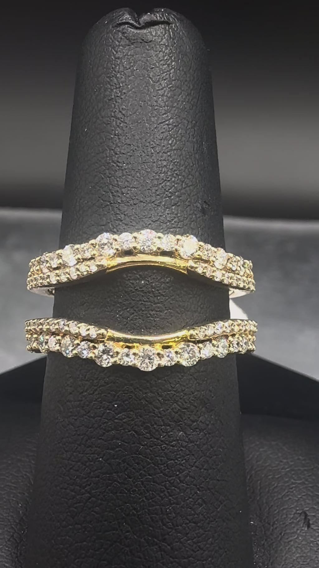 14kt Yellow Gold 0.84ct Natural Diamond Ring Wrap (Wrap Only)