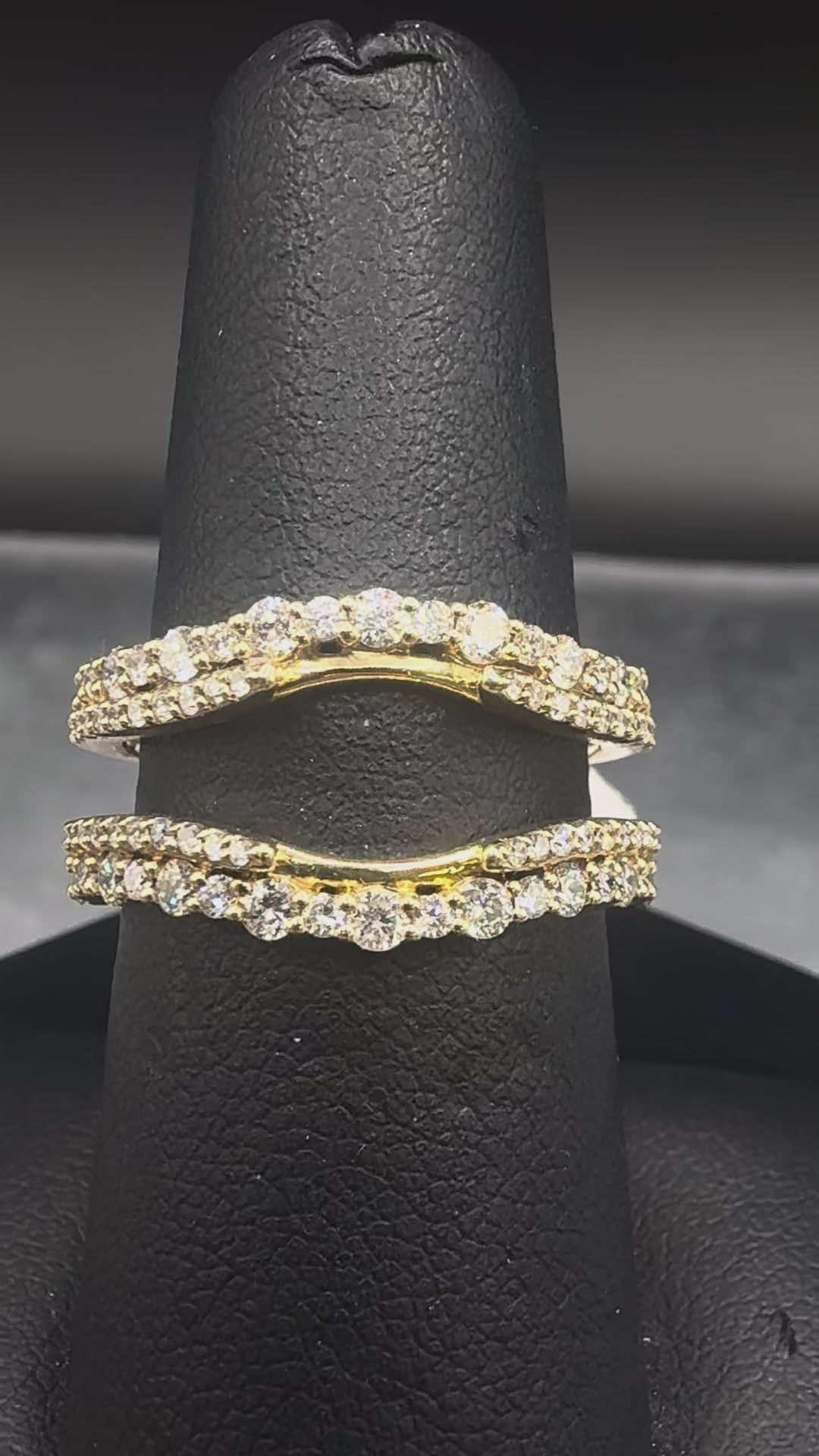 14kt Yellow Gold 0.84ct Natural Diamond Ring Wrap (Wrap Only)